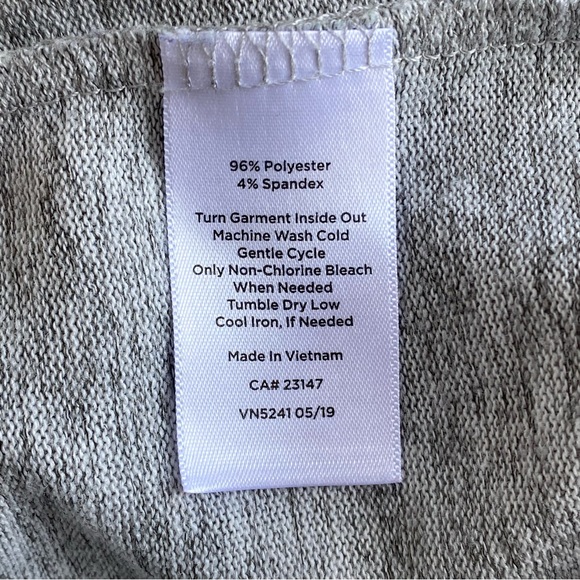 Talbot's Heather Grey Open Front Pocket Cardigan Sweater - Picture 9 of 11